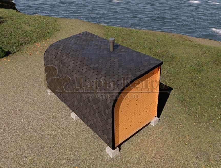 Баня «Парус» из кедра 5х2,2 метра